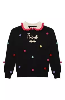 Пуловер из шерсти и вискозы MC2 Saint Barth