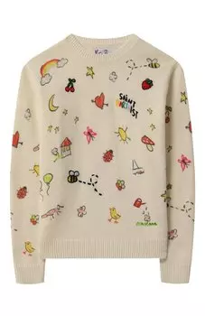 Пуловер из шерсти и вискозы MC2 Saint Barth