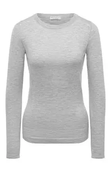 Пуловер из смеси кашемира и шелка Brunello Cucinelli