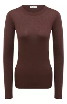 Пуловер из смеси кашемира и шелка Brunello Cucinelli