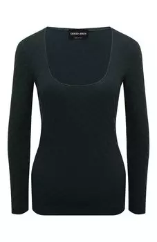 Лонгслив из вискозы и кашемира Giorgio Armani
