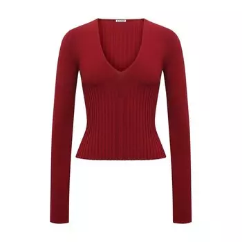 Пуловер из вискозы Jil Sander