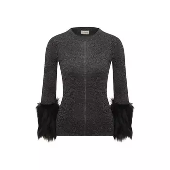 Пуловер из вискозы Saint Laurent