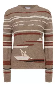 Пуловер изо льна и хлопка Bottega Veneta