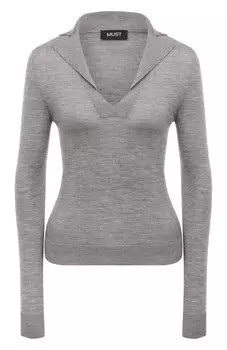 Пуловер-поло из кашемира и шелка MUST