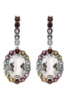 Радужные серьги с хрусталем Secrets jewelry