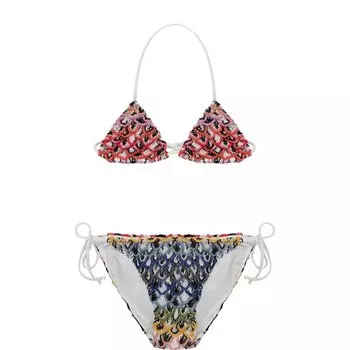 Раздельный купальник фактурной вязки Missoni