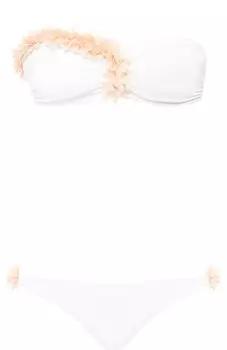 Раздельный купальник с цветочной отделкой La reveche