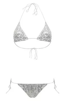 Раздельный купальник с отделкой пайетками OSEREE