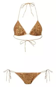 Раздельный купальник с отделкой пайетками OSEREE