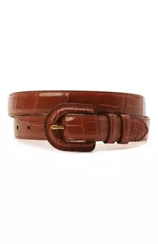 Ремень из кожи аллигатора Ralph Lauren