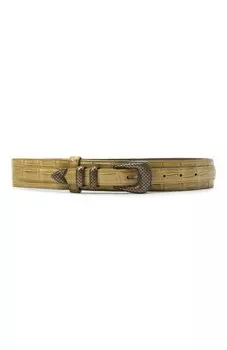 Ремень из кожи крокодила Bottega Veneta