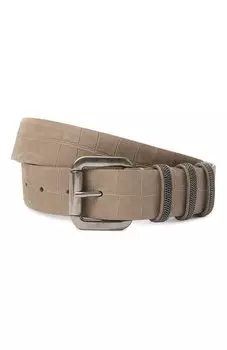 Ремень из нубука Brunello Cucinelli