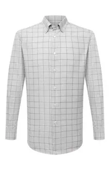 Рубашка из хлопка и кашемира Brioni