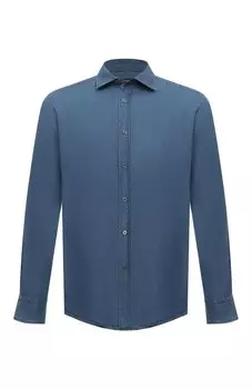 Рубашка из хлопка и кашемира Zegna