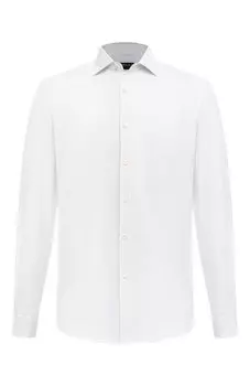 Рубашка из хлопка и кашемира Zegna