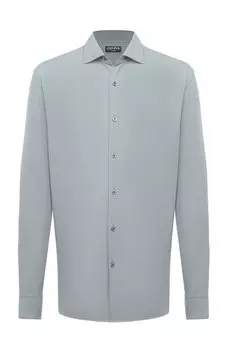 Рубашка из хлопка и кашемира Zegna