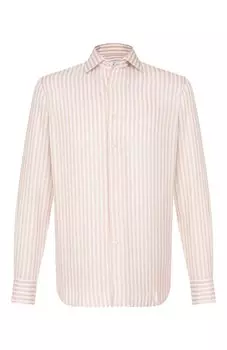 Рубашка из хлопка и льна Alessandro Gherardi