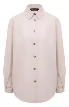 Рубашка из хлопка и льна Colombo