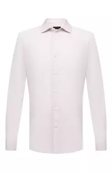 Рубашка из хлопка и льна Ermenegildo Zegna