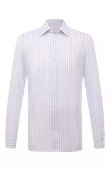 Рубашка из хлопка и льна Giampaolo