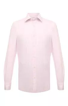 Рубашка из хлопка и льна Giampaolo