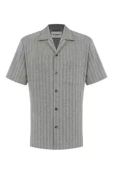 Рубашка из хлопка и льна Iceberg