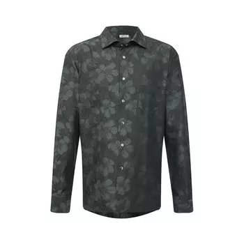 Рубашка из хлопка и льна Kiton