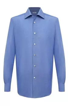 Сорочка из хлопка и льна Kiton