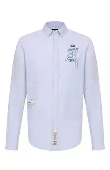 Рубашка из хлопка и льна La Martina