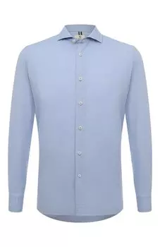 Рубашка из хлопка и льна Luigi Borrelli