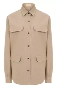 Рубашка из хлопка и льна MVST