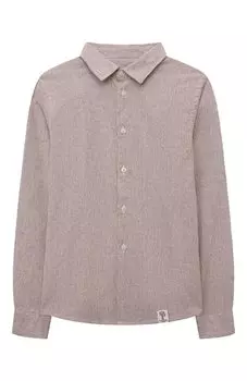 Рубашка из хлопка и льна Paolo Pecora Milano