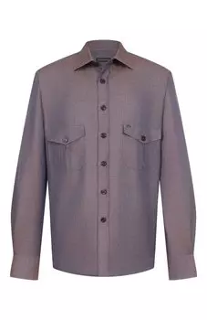 Рубашка из хлопка и льна Stefano Ricci
