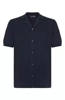 Рубашка из хлопка и льна Van Laack