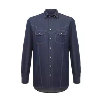 Рубашка из хлопка и льна Zilli