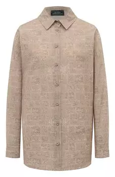 Рубашка из хлопка и шелка Akhmadullina