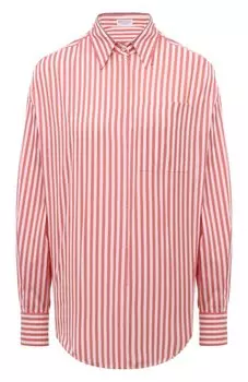 Рубашка из хлопка и шелка Brunello Cucinelli