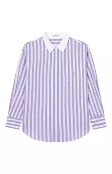 Рубашка из хлопка и шелка Brunello Cucinelli