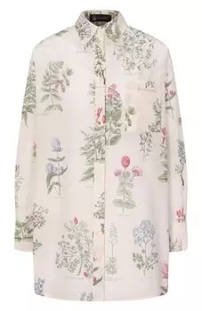 Рубашка из хлопка и шелка Colombo