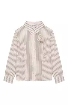 Рубашка из хлопка и шелка Dolce & Gabbana