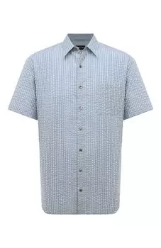 Рубашка из хлопка и шелка Giorgio Armani