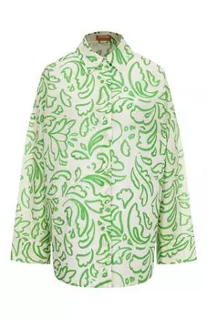 Рубашка из хлопка и шелка Хохлома х Алена Ахмадуллина