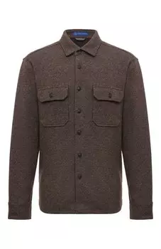 Рубашка из хлопка и шерсти Andrea Campagna
