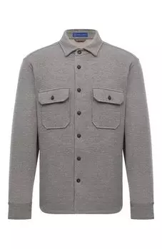 Рубашка из хлопка и шерсти Andrea Campagna