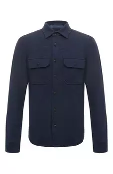 Рубашка из хлопка и шерсти Andrea Campagna