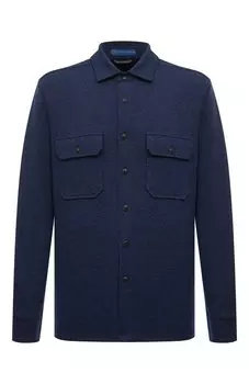 Рубашка из хлопка и шерсти Andrea Campagna