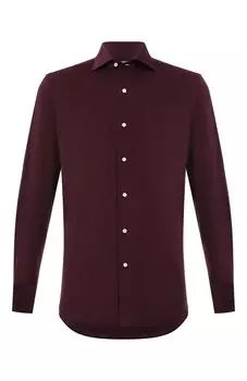 Рубашка из хлопка и шерсти Sartorio