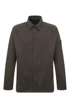 Рубашка из хлопка и шерсти Stone Island