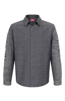 Рубашка из хлопка и вискозы Diesel